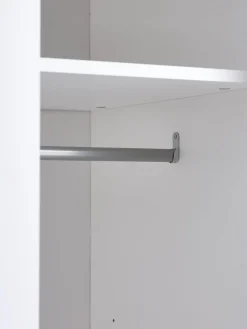 ODDERArmoire ODDER 120x201 2 portes coulissantes a/miroir blanc
