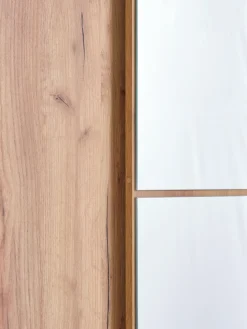 ODDERArmoire ODDER 120x201 a/miroir coloris chêne naturel