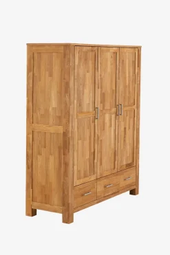 OLDEArmoire OLDE 169x200 3 portes 2 tiroirs chêne naturel