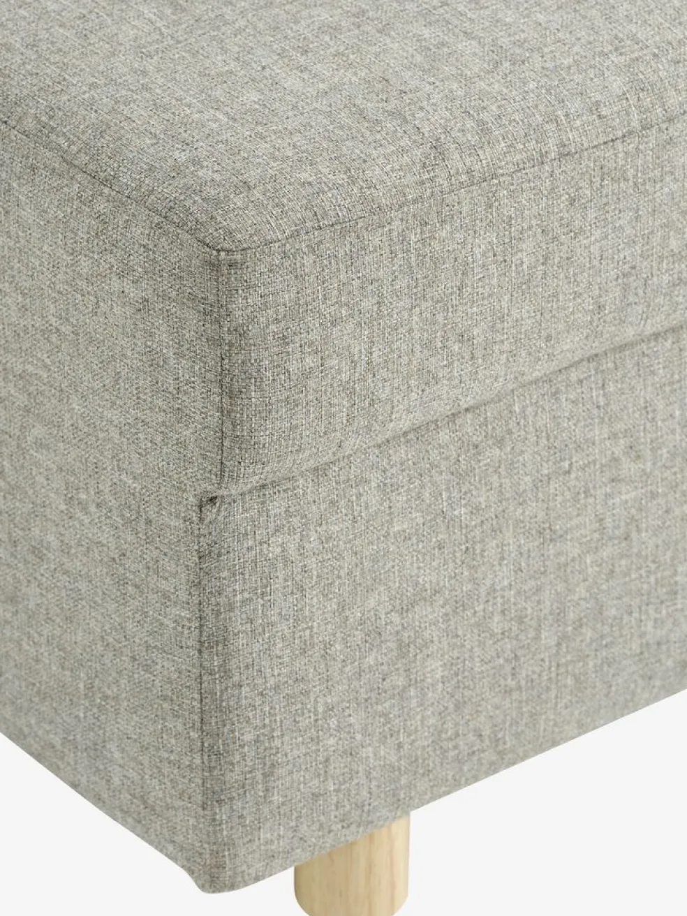 OLSTRUPCanapé convertible OLSTRUP 1,5 places tissu gris
