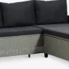ONDRUPCanapé lounge avec méridiennee ONDRUP 3 personnes gris