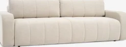 ORMSLEVCanapé convertible ORMSLEV 3 personnes tissu beige