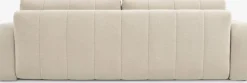 ORMSLEVCanapé convertible ORMSLEV 3 personnes tissu beige