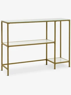 PANDRUPConsole PANDRUP 30x110 blanc/doré