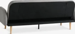 PARADISCanapé convertible PARADIS tissu gris clair/coloris chêne