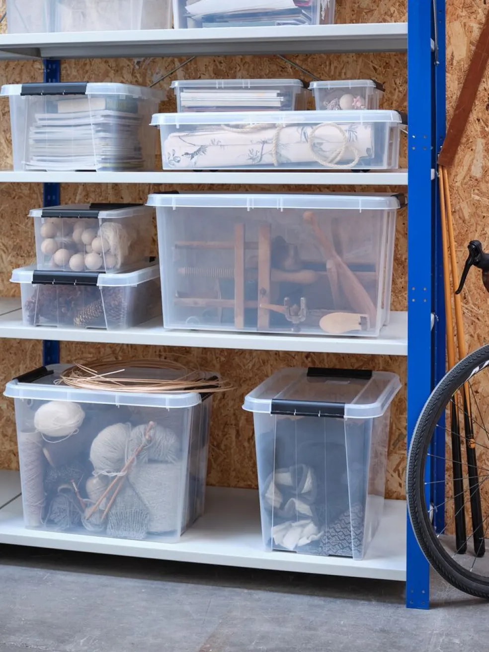 PROBOXBoîte de rangement PROBOX 32L a/couvercle transparent