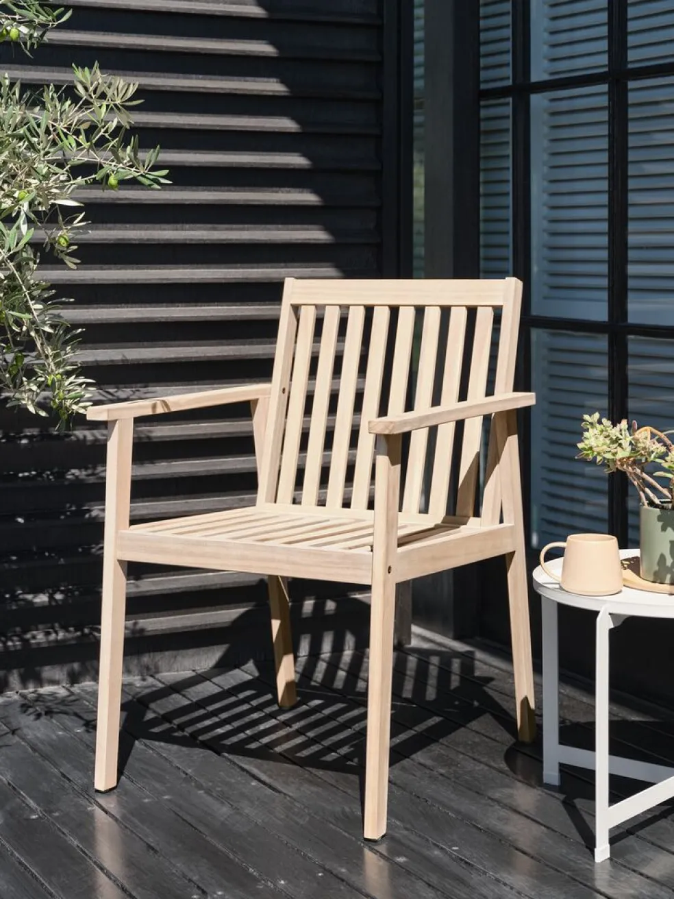 RADSTEDChaise de jardin RADSTED bois d'acacia