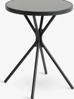 RADSTRUP + GRENAARADSTRUP Ø60 table noir + 2 GRENAA chaises gris