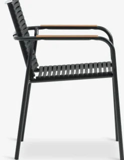 RANGSTRUP + NABERANGSTRUP Ø130 table naturel/noir + 4 NABE chaises noir