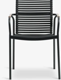 RANGSTRUP + NABERANGSTRUP Ø130 table naturel/noir + 4 NABE chaises noir