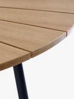 RANGSTRUP + NABERANGSTRUP Ø130 table naturel/noir + 4 NABE chaises noir
