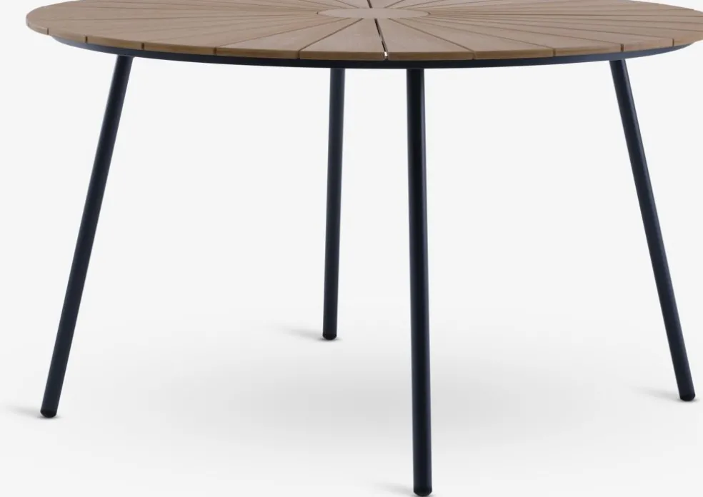 RANGSTRUPTable de jardin RANGSTRUP Ø130 naturel/noir