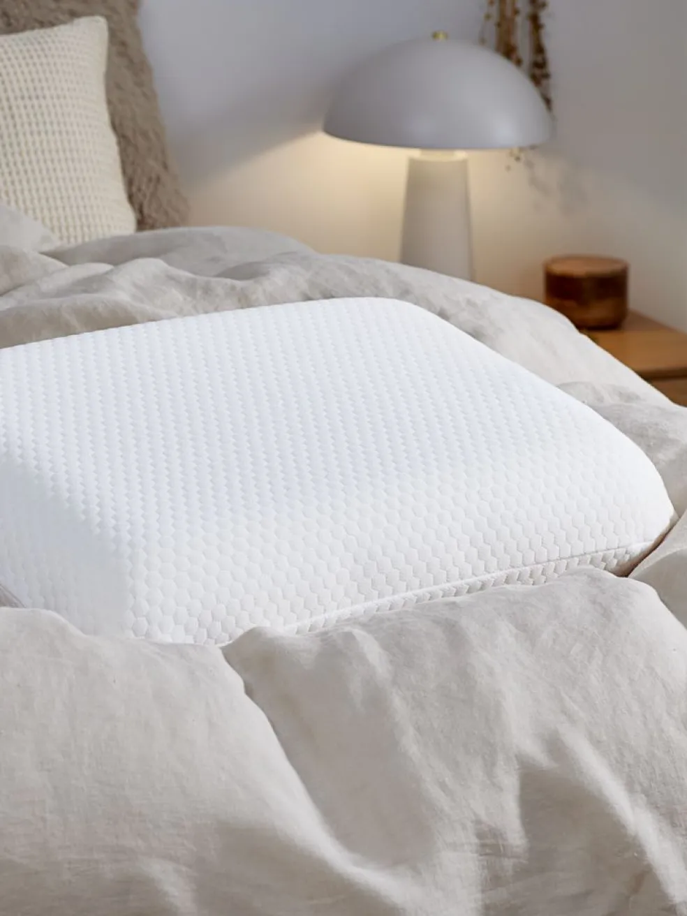 RISKABasicOreiller en mousse à mémoire de forme 35x50x11 RISKA