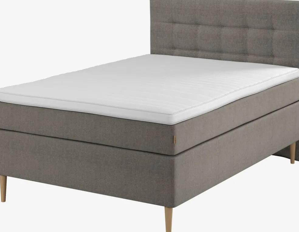 ROGGAGoldLit sommier tapissier 140x200cm ROGGA Gris-21 Moyen