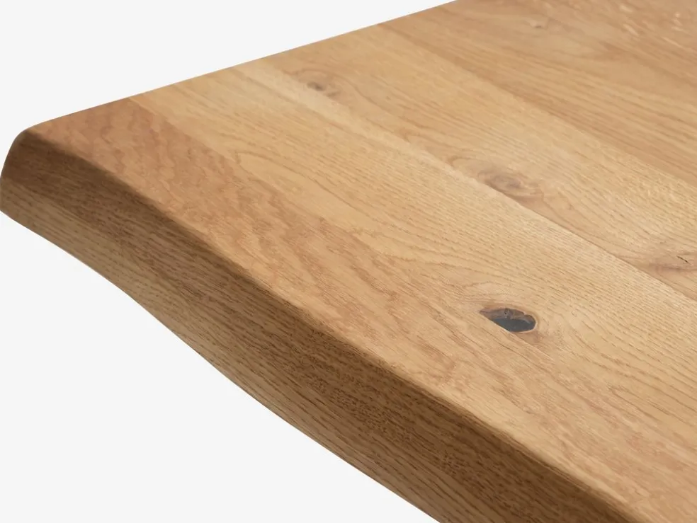 ROSLEVTable ROSLEV 95x200 chêne naturel/noir