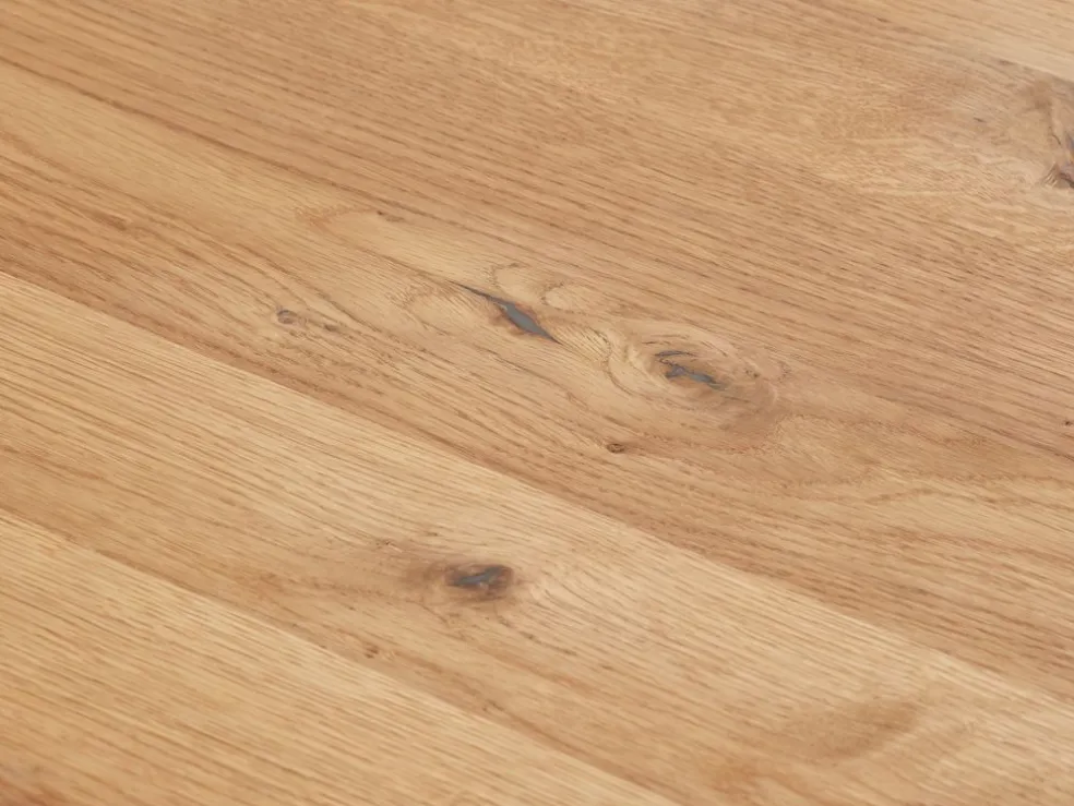 ROSLEVTable ROSLEV 95x200 chêne naturel/noir