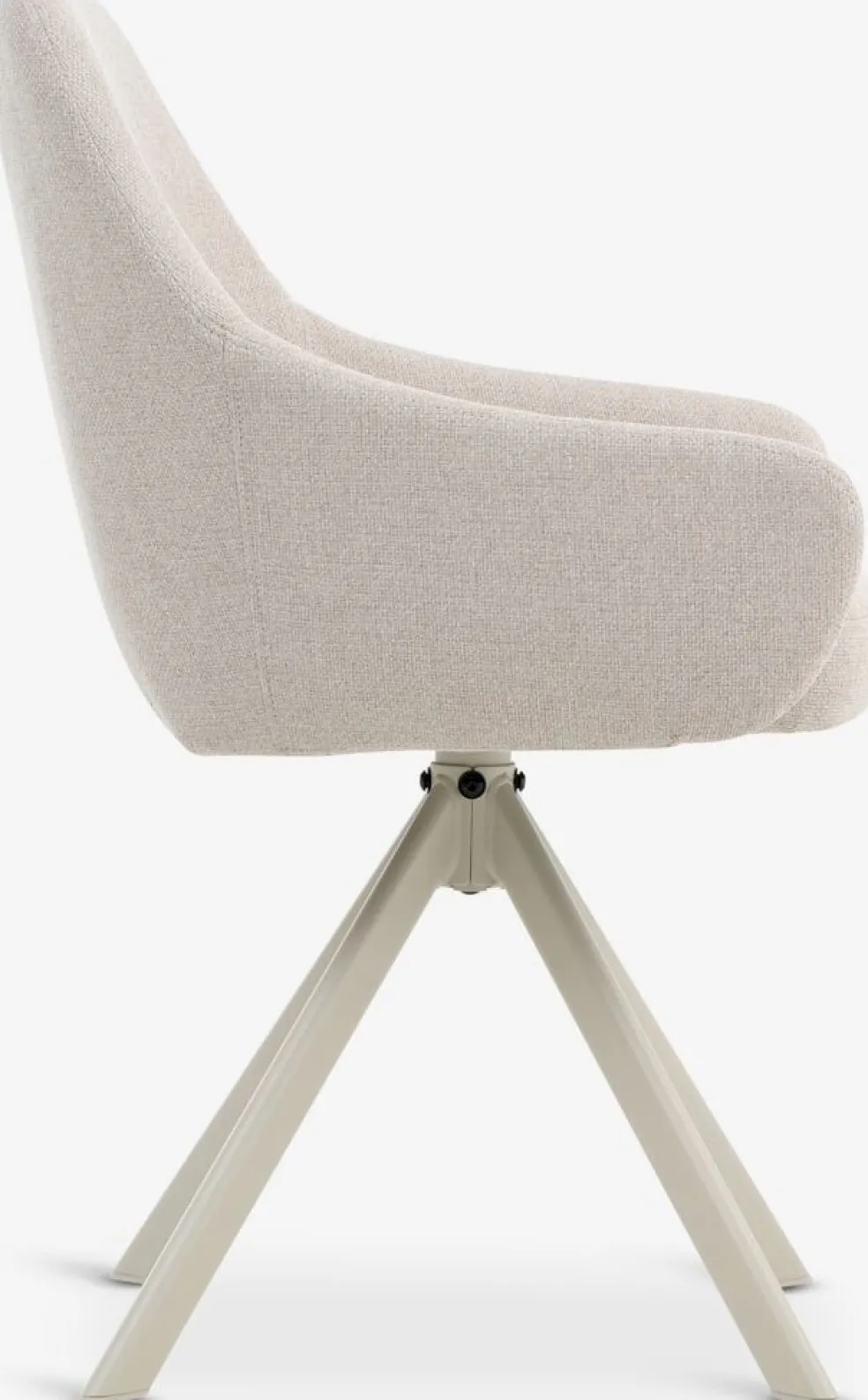 ROSTRUPChaise ROSTRUP pivotante tissu beige