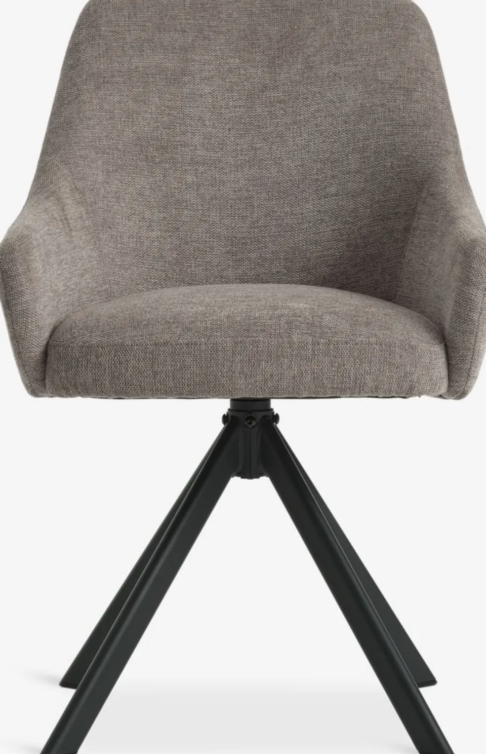 ROSTRUPChaise ROSTRUP pivotante tissu sable/noir