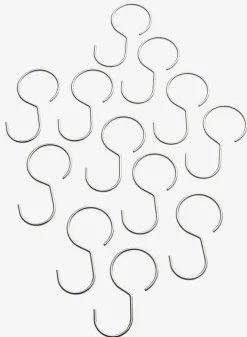 RYDALAnneaux de rideau de douche RYDAL 12 pcs/pqt métal