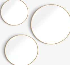 SANDAGERMiroir SANDAGER 3 pcs/pqt coloris chêne naturel