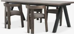 SANDBY + BOVRUPSANDBY L210 table chêne f. + 4 BOVRUP chaises chêne f./brun