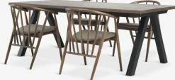 SANDBY + LYKSBORGSANDBY L210 table chêne foncé + 4 LYKSBORG chaises chêne f.