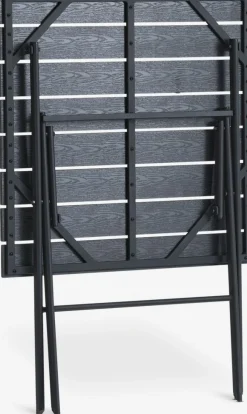SANDVIKA + AIDTSANDVIKA L65 table + 2 AIDT chaises noir