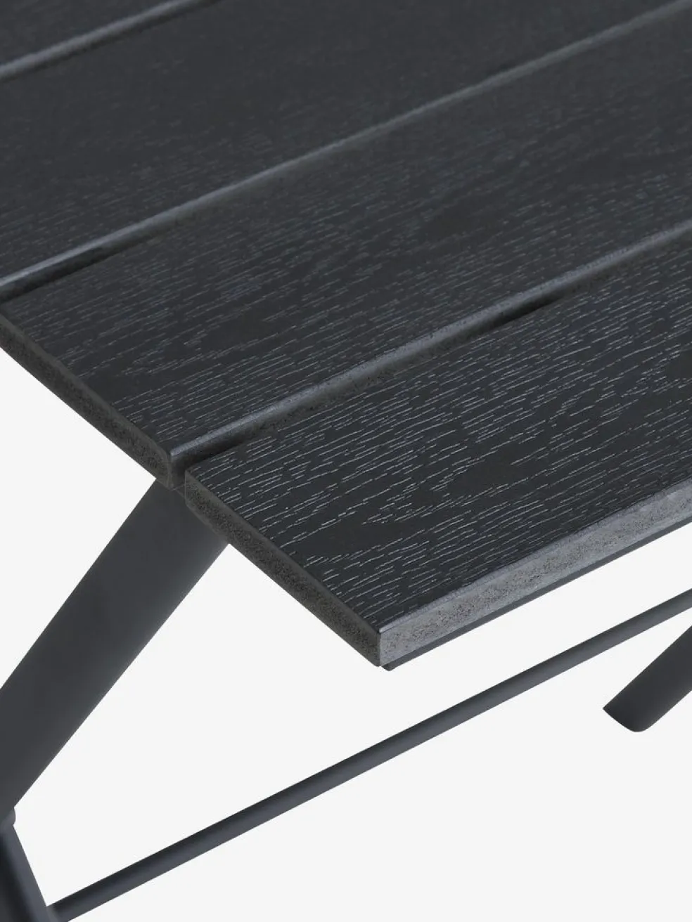 SANDVIKA + GUDHJEMSANDVIKA L65 table + 2 GUDHJEM chaises noir