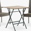 SANDVIKA + GUDHJEMSANDVIKA L65 table + 2 GUDHJEM chaises naturel