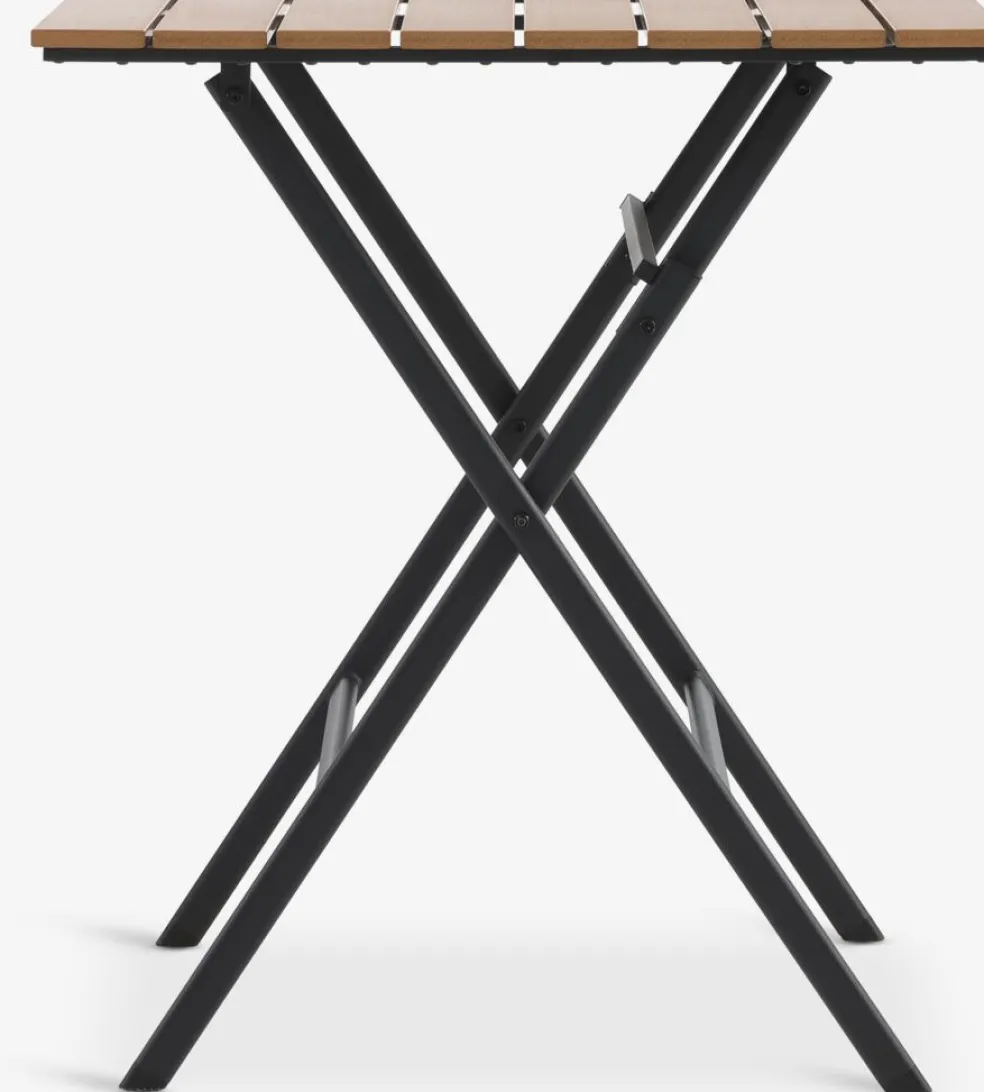 SANDVIKA + TAGMARKSANDVIKA L65 table naturel + 2 TAGMARK chaises noir