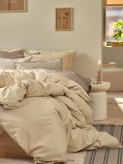 SELMAGoldParure de lit SELMA Coton lavé 240x220 kaki clair