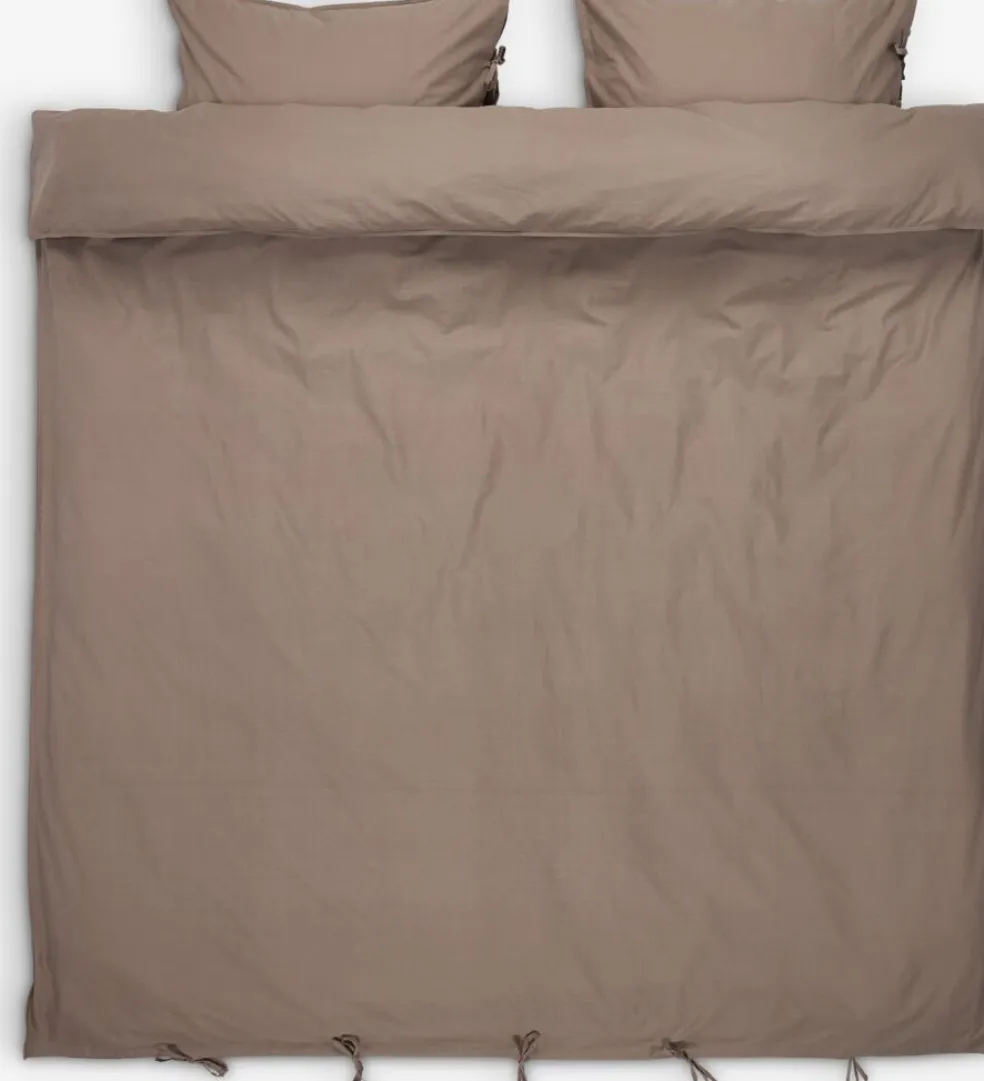 SELMAGoldParure de lit SELMA Coton lavé 240x220 sable foncé