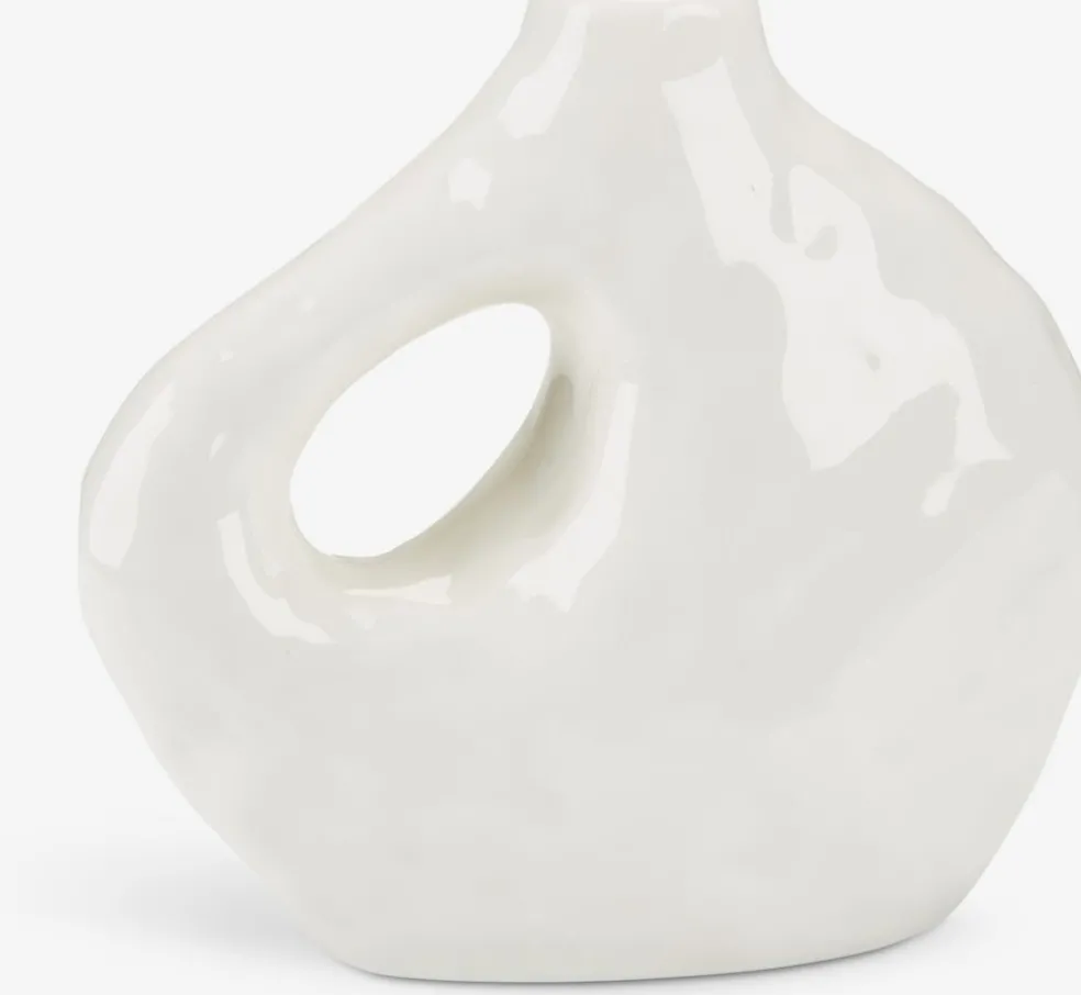 SIGFREDVase SIGFRED l16xL7xH14cm blanc