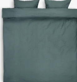 SIGRIDPlusParure de lit en seersucker SIGRID 240x220 pétrole