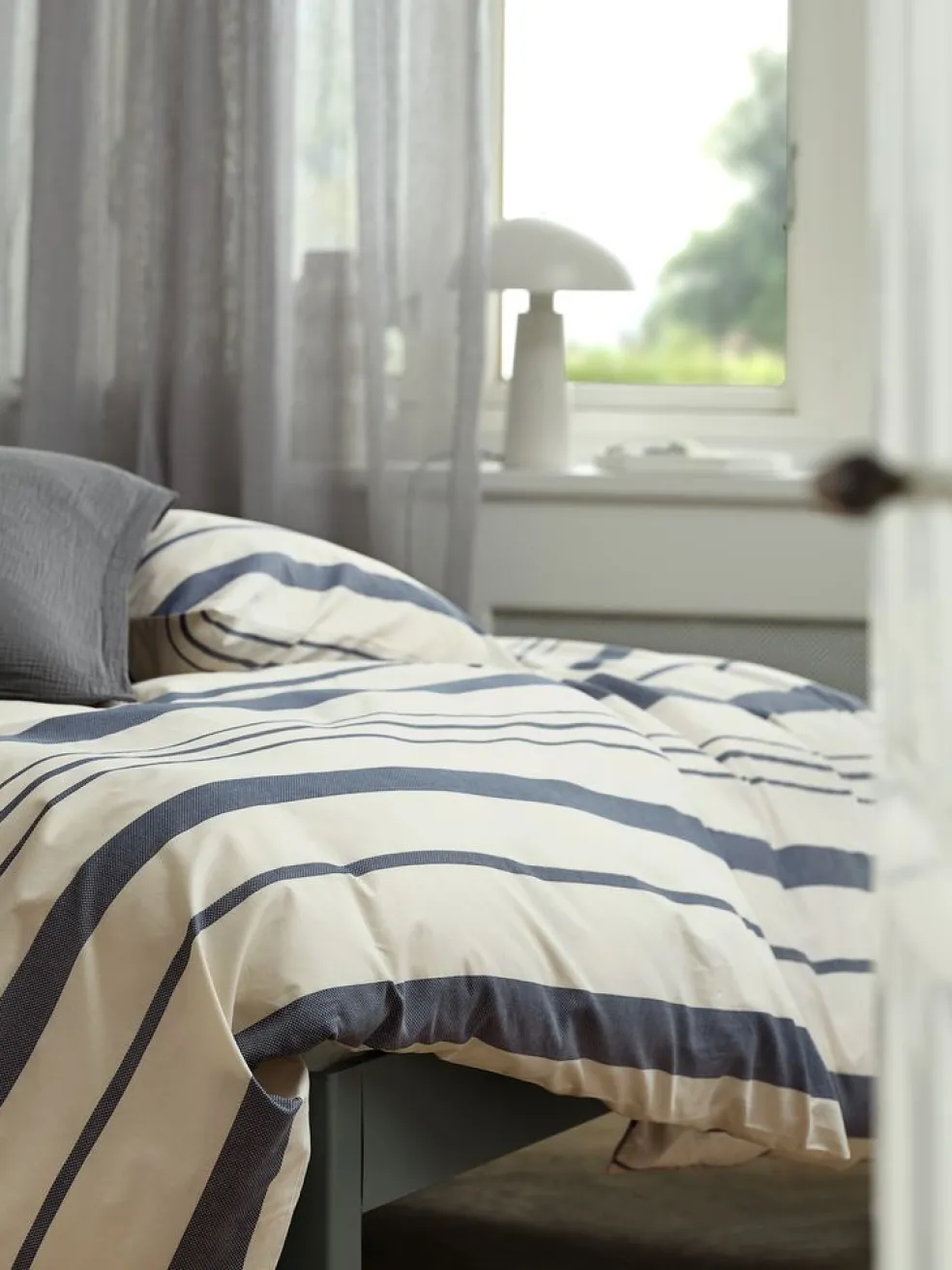 SILJEGoldParure de lit SILJE Fil teint 240x200 marine