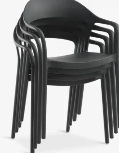 SIRDAL + NANNESTADSIRDAL L91 table eucalyptus + 4 NANNESTAD chaises gris foncé