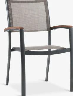 SIRDAL + SIRDALSIRDAL L211 table eucalyptus + 4 SIRDAL chaises gris