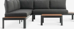 SIRDALEnsemble lounge SIRDAL 5 personnes gris foncé