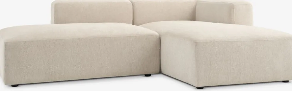 SKEJBYCanapé modulable SKEJBY 2pers. méridienne/extrémité beige