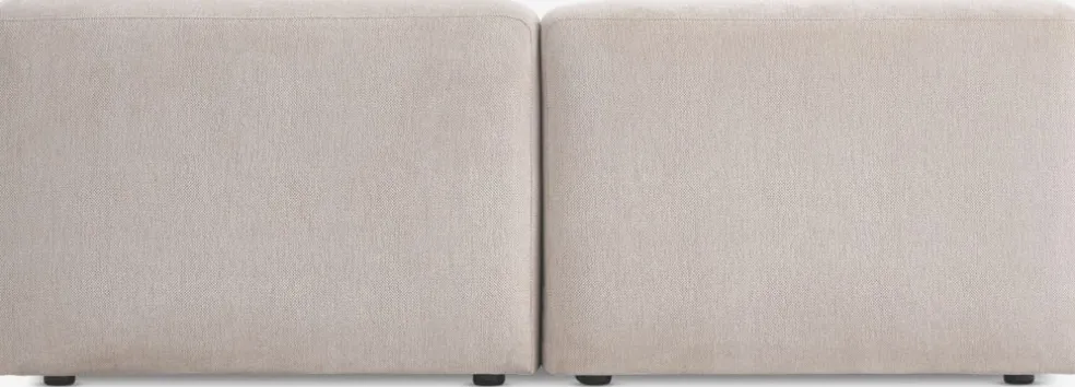 SKEJBYCanapé modulable SKEJBY 2 personnes tissu beige