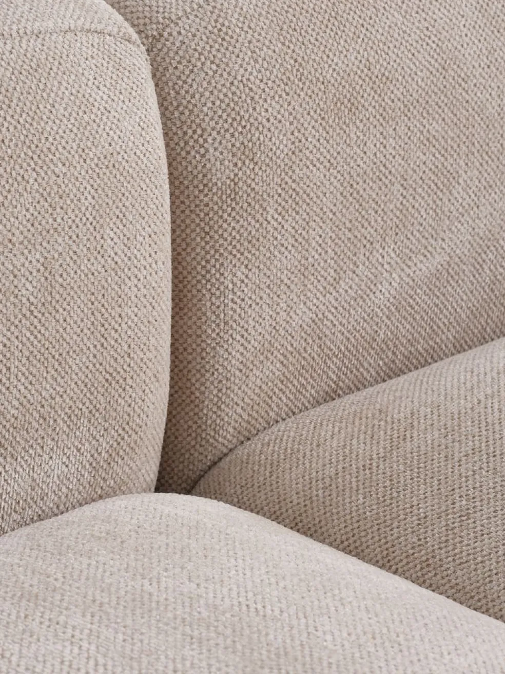 SKEJBYCanapé modulable SKEJBY 2 personnes tissu beige
