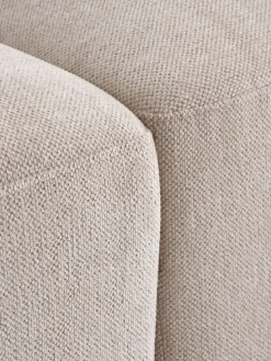 SKEJBYCanapé modulable SKEJBY 3 personnes a/pouf tissu beige