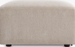 SKEJBYModule canapé SKEJBY méridienne/pouf tissu beige
