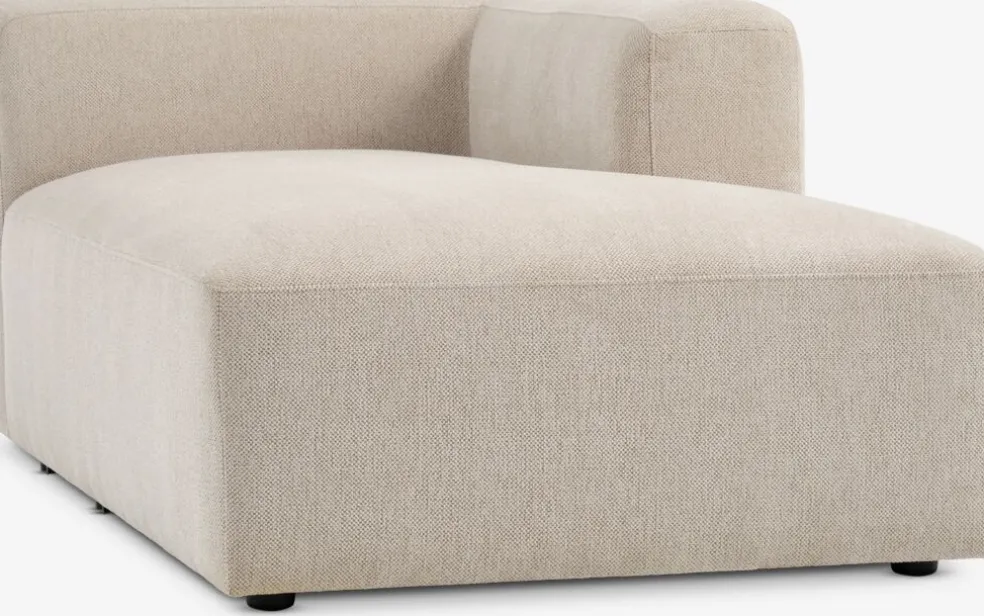 SKEJBYModule canapé SKEJBY méridienne droit tissu beige