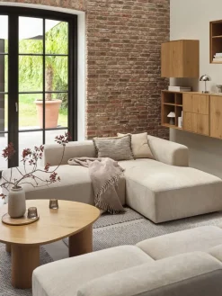 SKEJBYModule canapé SKEJBY méridienne droit tissu beige