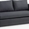 SKILLEBEKKCanapé convertible SKILLEBEKK tissu gris foncé