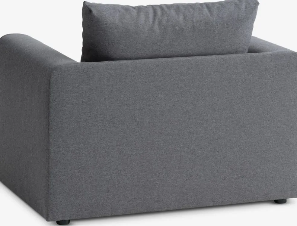 SKILLEBEKKFauteuil convertible SKILLEBEKK tissu gris foncé