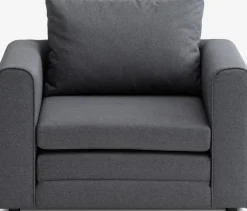SKILLEBEKKFauteuil convertible SKILLEBEKK tissu gris foncé