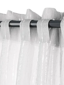 SKORPARideau SKORPA 1x140x300 rayure blanc
