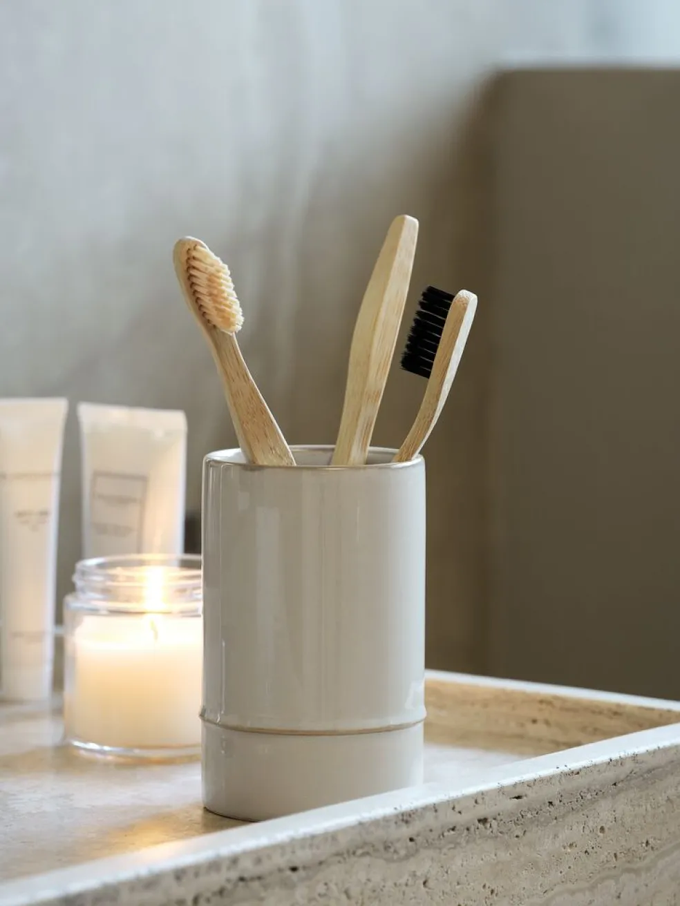 SMEDBYPorte-brosses à dents SMEDBY gris clair